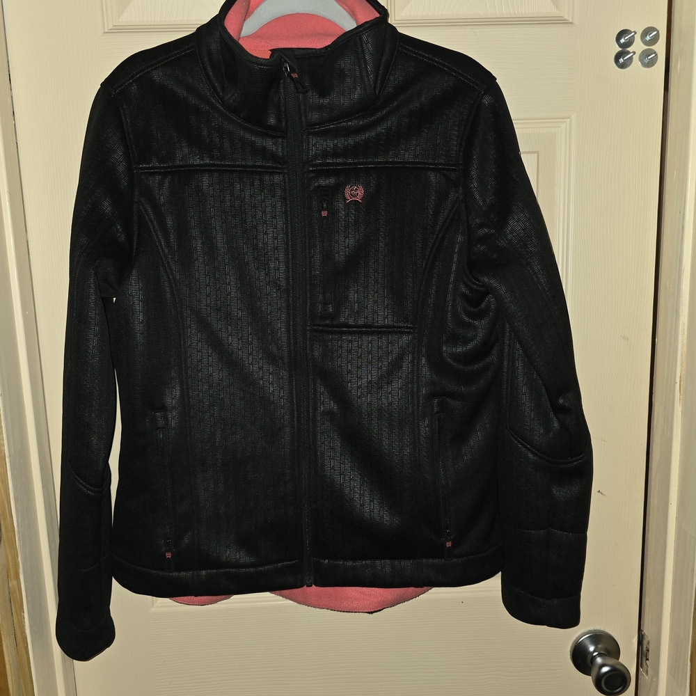 Cinch Miller Storm Defense Concealed Carry Jacket Women's Large Embossed Black - Picture 11 of 13